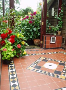 The conservatory at Hilltop Garden is a great refuge on a wet day